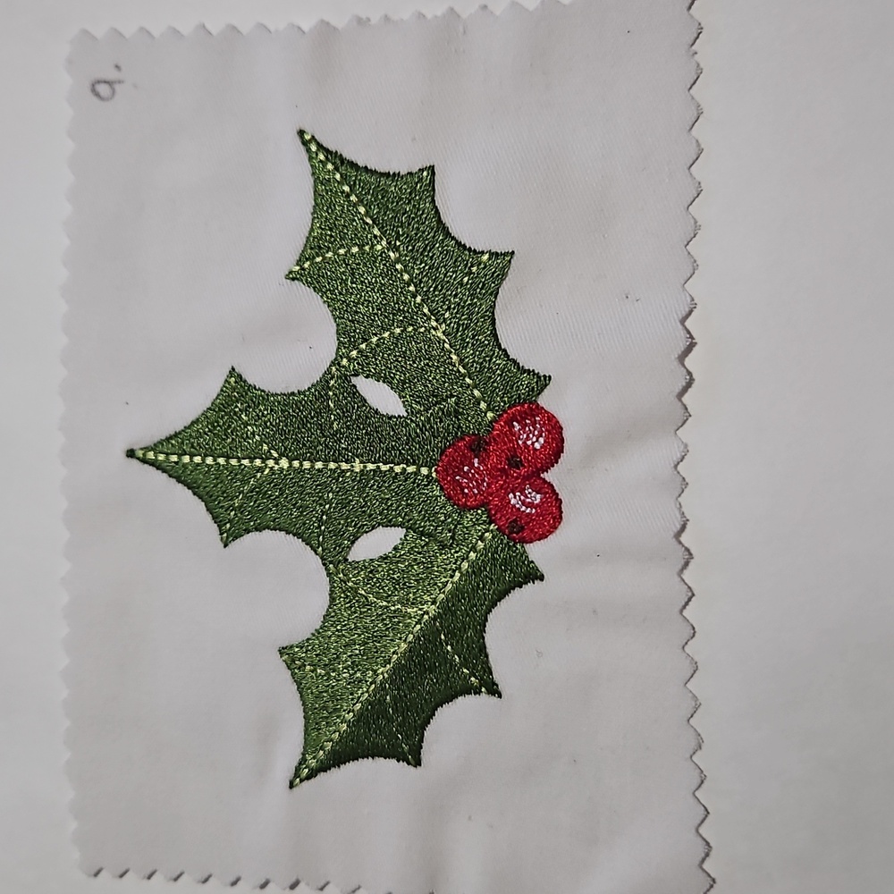 Handmade machine embroidery patch